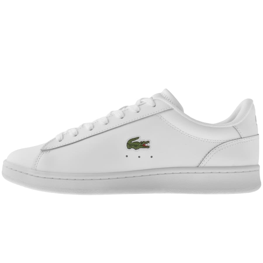 Mens white leather lacoste trainers 2025